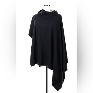 H by Halston, Dark Grey roll neck poncho cape